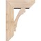 Ekena Millwork Merced Slat Smooth Bracket w/ Offset Brace, Douglas Fir, 7 1/2"W x 20"D x 28"H BKT0806X20X28MRC06SDF - alternate 4